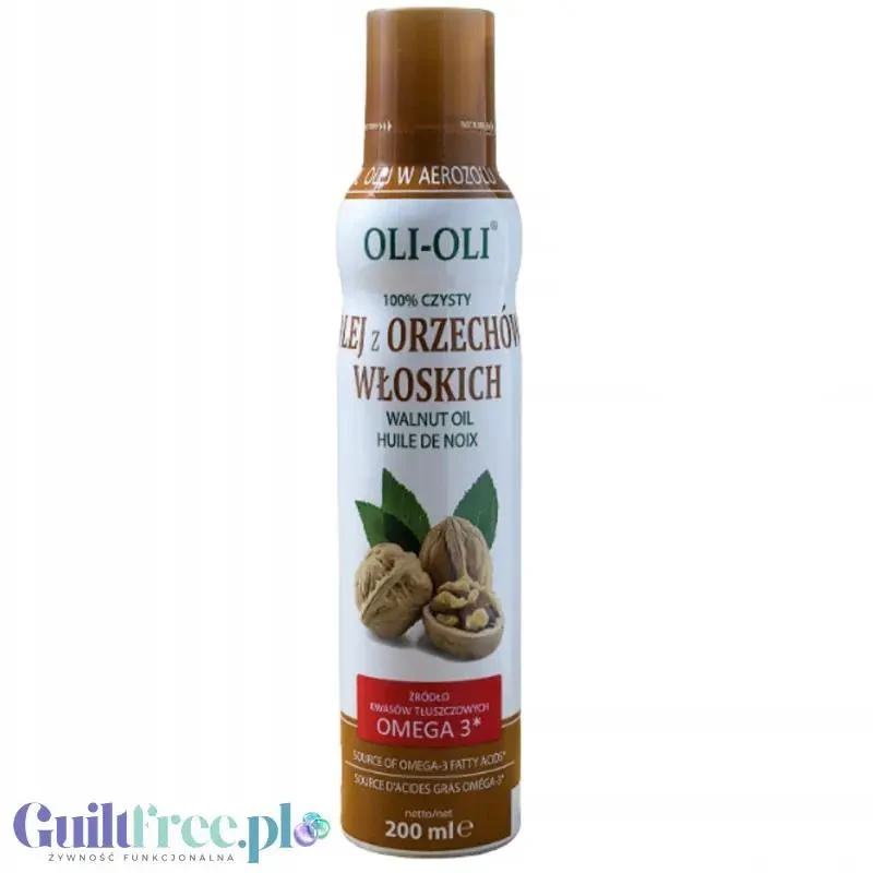 OLI-OLI, 100% Czysty Olej z Orzechów Włoskich w sprayu 200ml