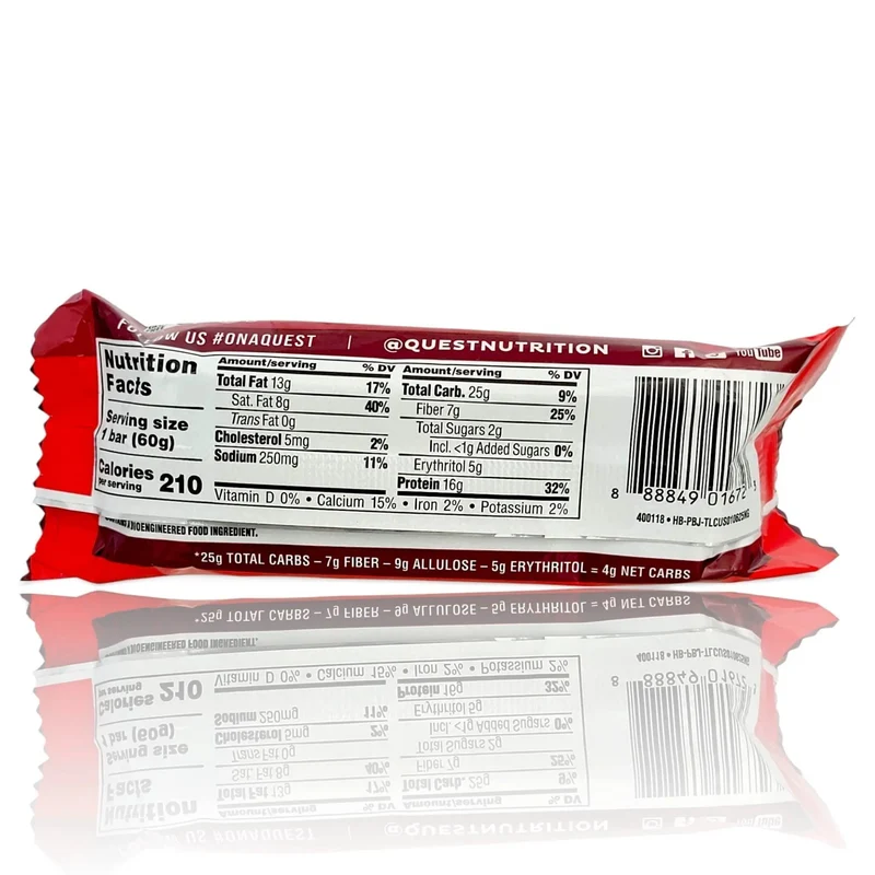 Quest Hero Crispy Protein Bar Peanut Butter & Jelly