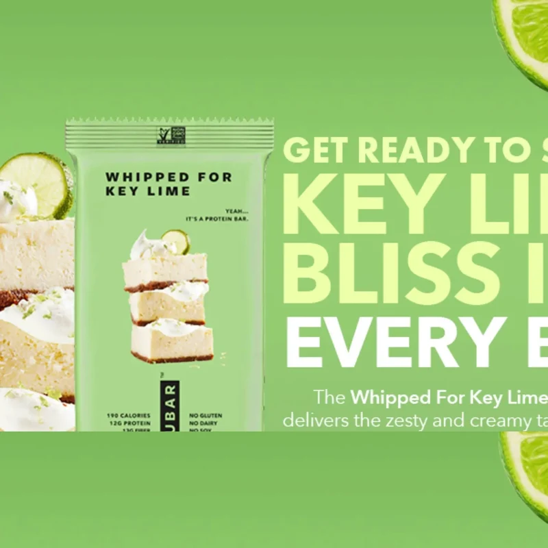 TRUBAR Whipped for Key Lime - wegański baton proteinowy bez soi, glutenu i słodzików