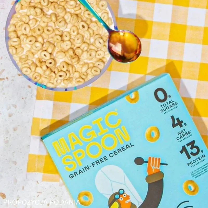 Magic Spoon Honey Nut - proteinowe keto płatki śniadaniowe bez glutenu, soi i cukru, smak Miód & Orzeszki