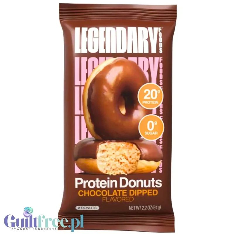 Legendary Foods Protein Donuts Chocolate Dipped - czekoladowe keto donuty bez glutenu 20g białka