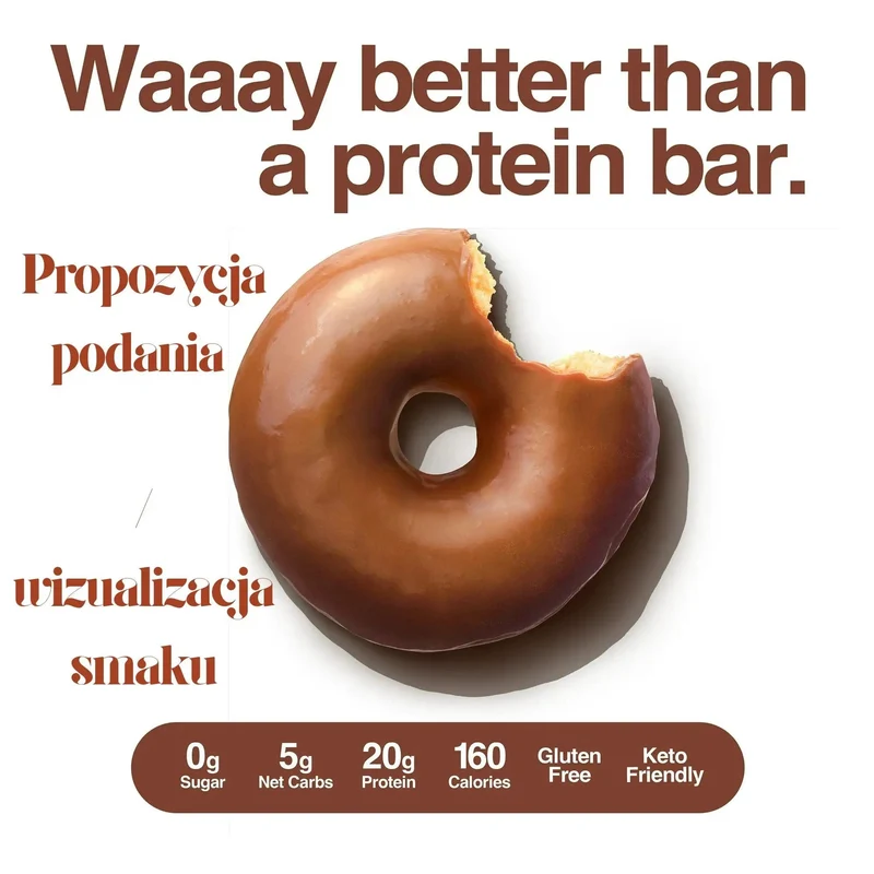 Legendary Foods Protein Donuts Chocolate Dipped - czekoladowe keto donuty bez glutenu 20g białka