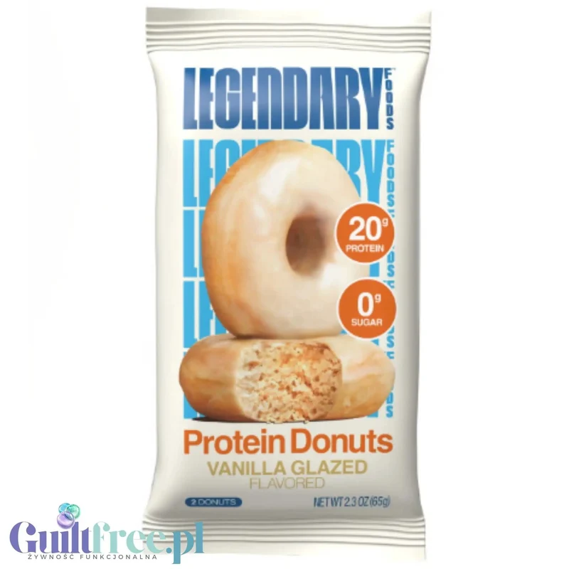 Legendary Foods Protein Donuts Vanilla Glazed - donuty waniliowe z lukrem 20g białka