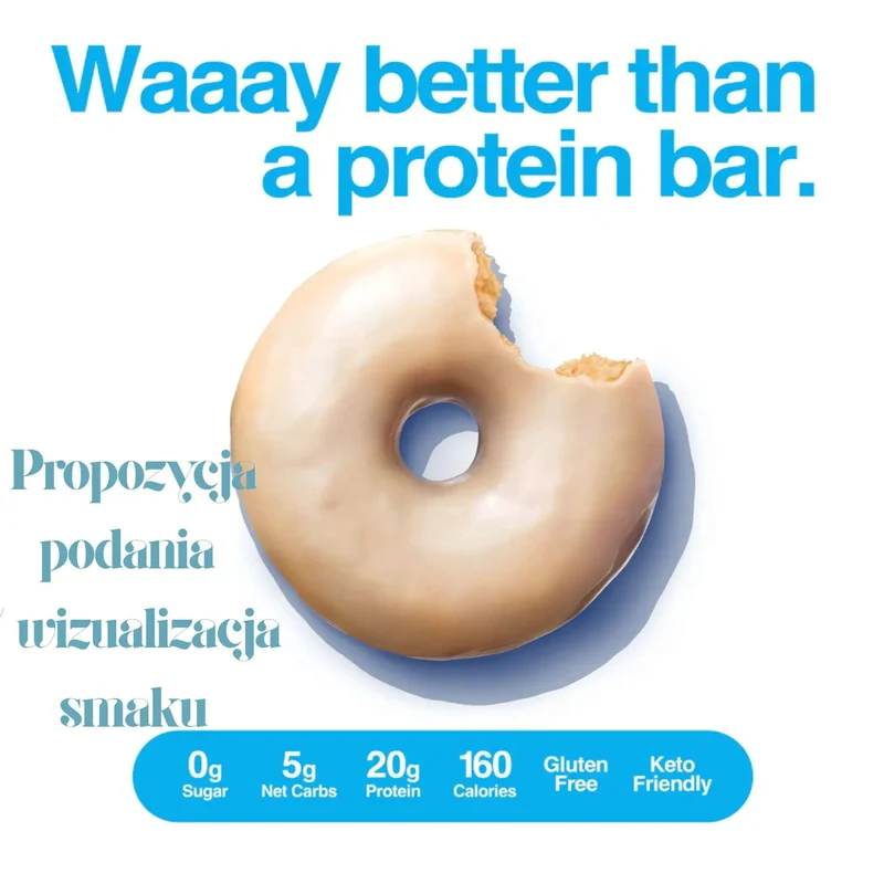 Legendary Foods Protein Donuts Vanilla Glazed - donuty waniliowe z lukrem 20g białka