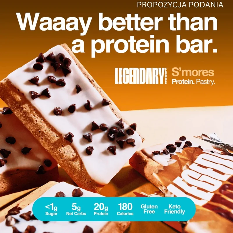Legendary Foods Tasty Pastry S'mores - nadziewane ciacho na ciepło bez cukru, jak Pop Tarts