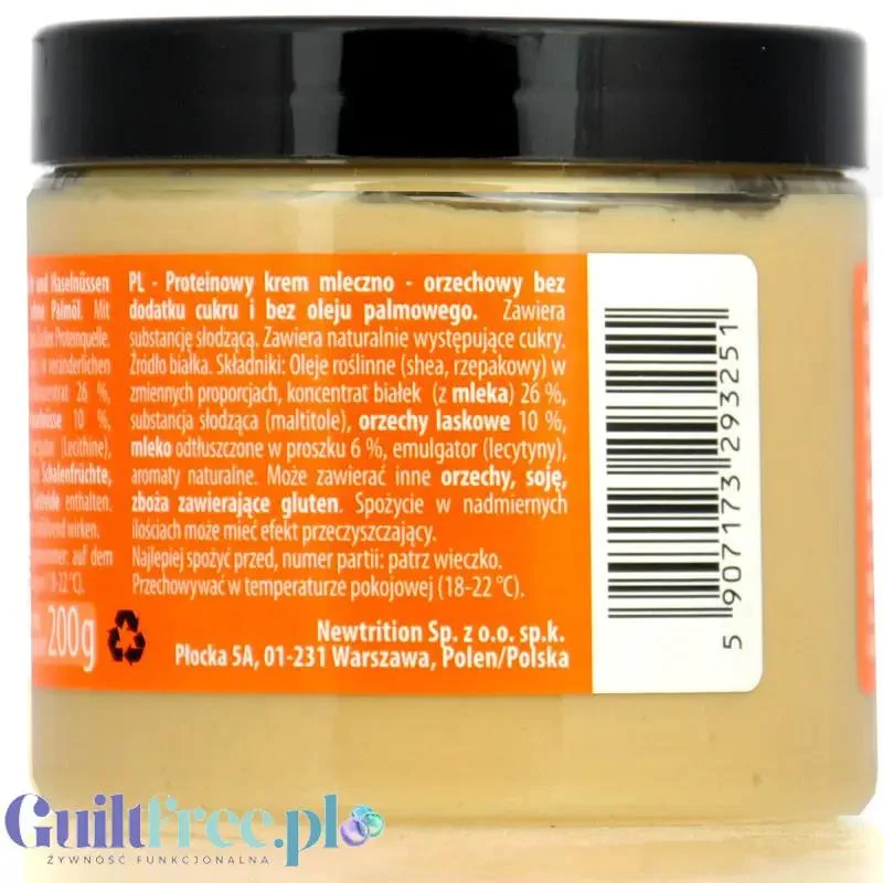 FeelFIT Protein Milky Nut - proteinowy krem mleczno - orzechowy 24% białka, bez oleju palmowego i cukru