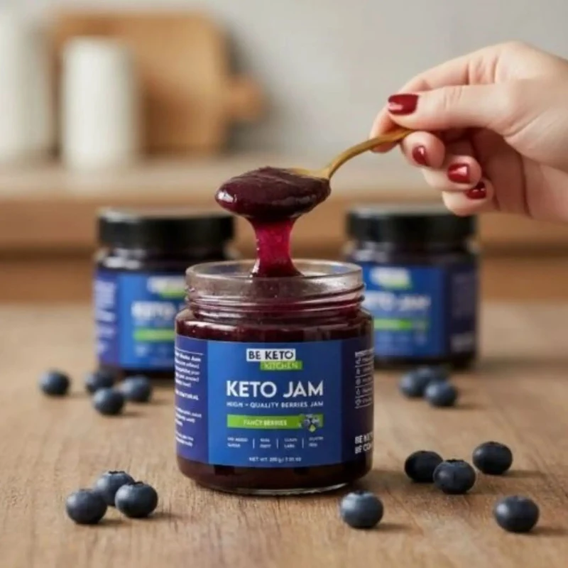 BeKeto Jam Fancy Berries - Keto Dżem™ Fajna Jagoda 108 kcal z erytrolem i ksylitolem