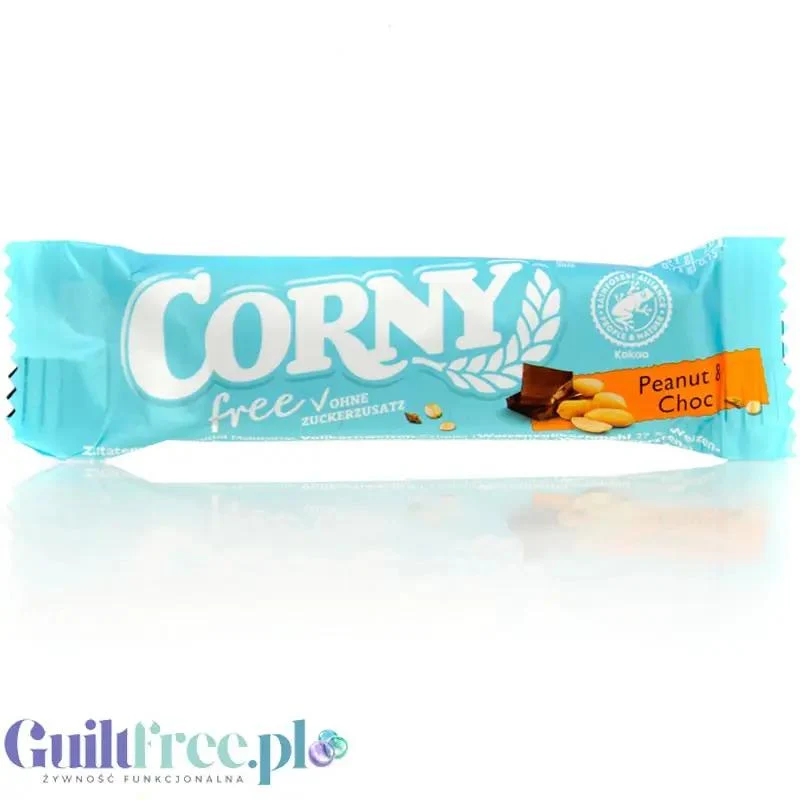 Corny Free Peanut & Choc - batonik zbożowy z orzeszkami ziemnymi i czekoladą 74kcal