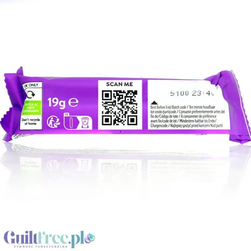 Skinny Mallo Chocolate Bar - Ciągnący się batonik zbożowy z polewą z pianki 75 kal