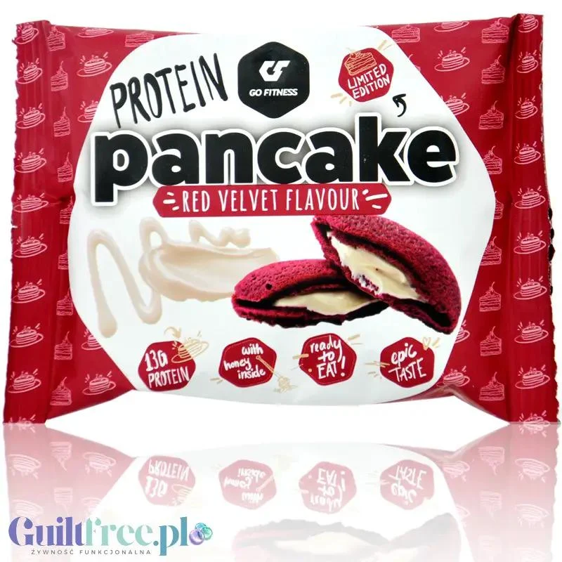 Go Fitness Protein Pancake Red Velvet - czekoladowy naleśnik białkowy z kremem śmietankowym178kcal