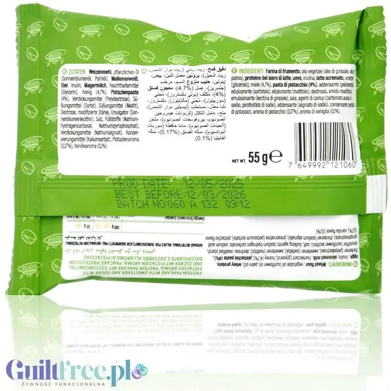 Go Fitness Protein Pancake Pistachio - naleśnik białkowy z kremem pistacjowym 181kcal