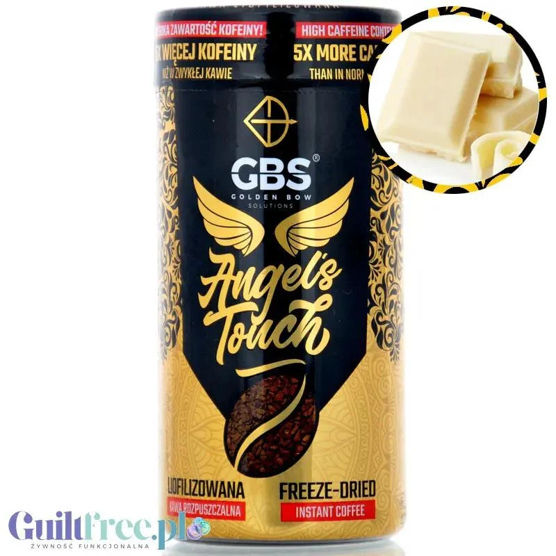 GBS Angel's Touch Biała Czekolada 90g - kawa liofilizowana rozpuszczalna o podwyższonej zawartości kofeiny