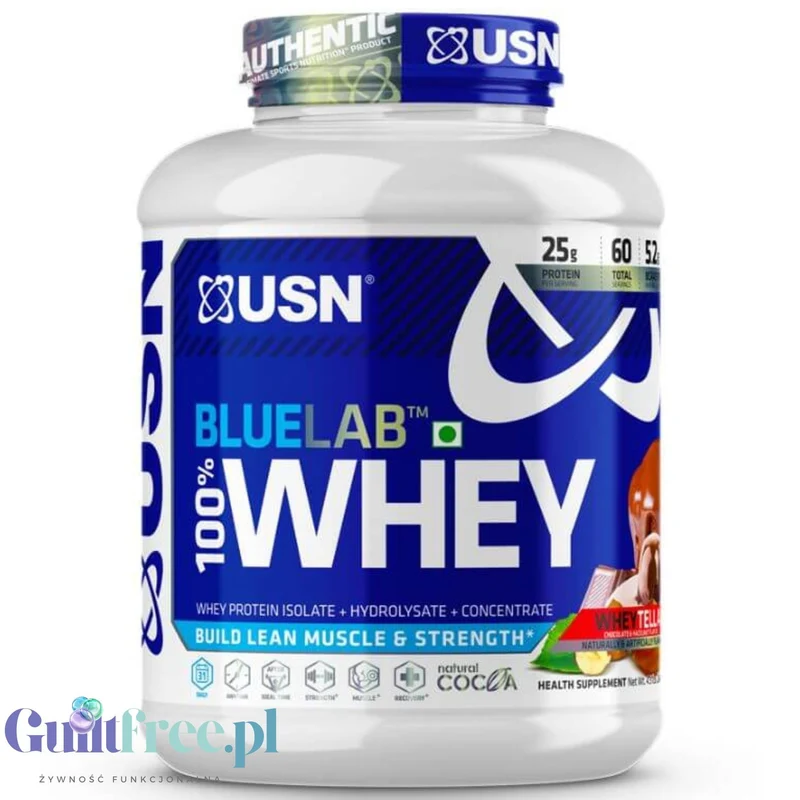 USN Blue Lab Whey Wheytella 2kg - odżywka białkowa WPI, WPC, WPH z Tolerase L