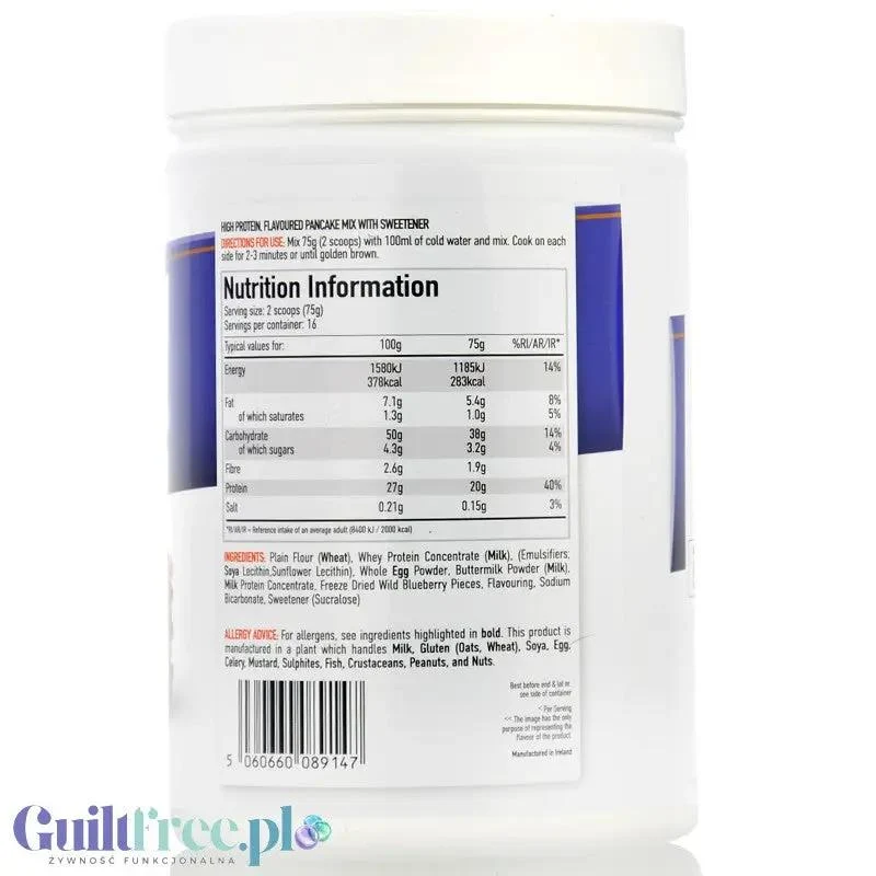 Per4m Protein Pancakes Blueberry Muffin 1,2kg - naleśniki proteinowe z kawałkami jagód