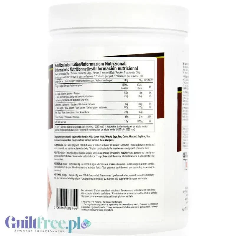 Per4M Whey Advanced Protein Dubai Chocolate 0,9kg - gęsta odżywka białkowa WPC, WPI & MPC o smaku Dubajaskiej Czekolada