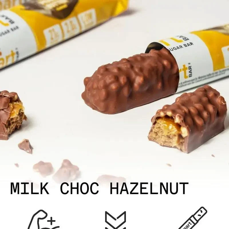 Phd Smart Bar Milk Choc Hazelnut - baton proteinowy bez cukru z karmelem, czekoladą i orzechami