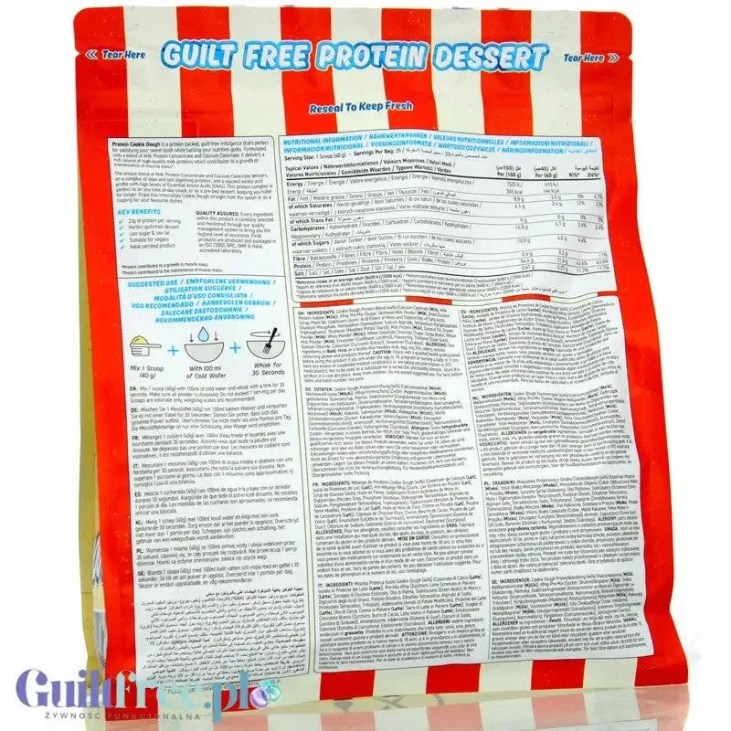 Applied Nutrition Protein Cookie Dough White Choco Bueno - proteinowa masa ciasteczkowa z białą czekoladą 137kcal, 22g białka