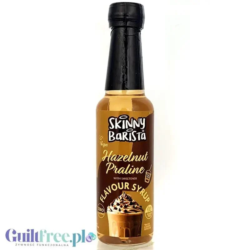 Skinny Food Barista Coffee Syrup Hazelnut Praline 250ml - syrop zero kalorii do kawy, bez cukru