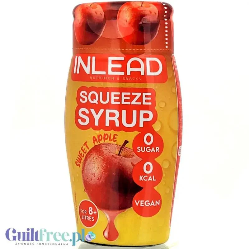 Inlead Squeeze Syrup Sweet Apple - skoncentrowany syrop do wody bez cukru i kalorii na 8L (Czerwone Jabłko)