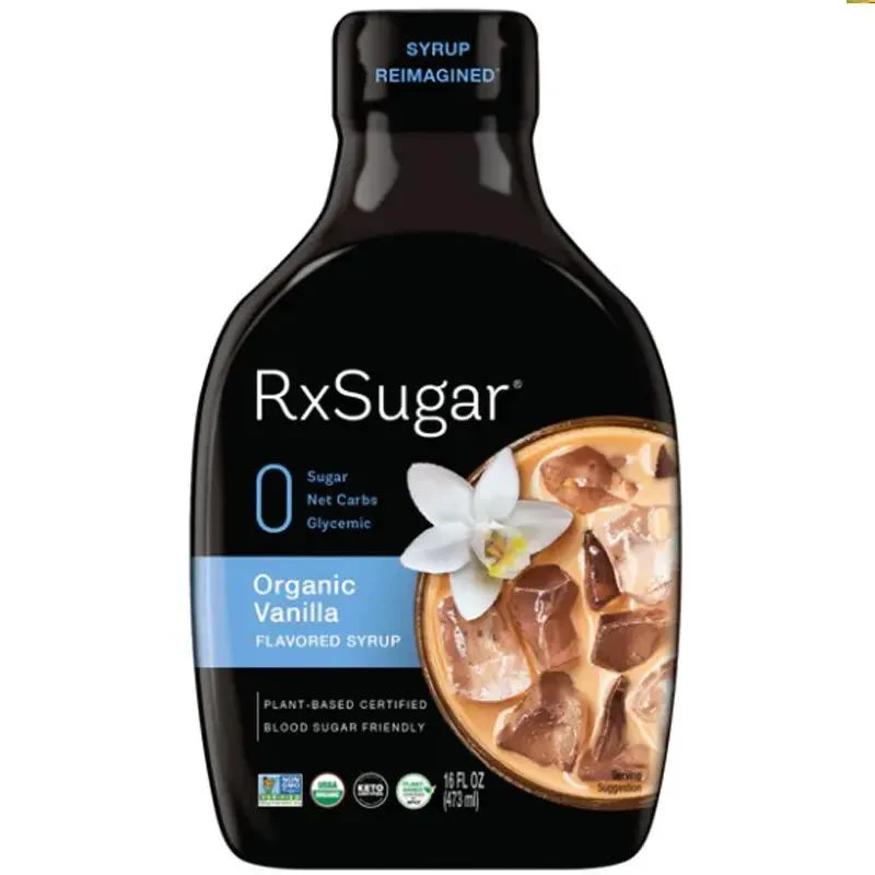 RxSugar Allulose 473ml, Vanilla - słodzik, alluloza w płynnym syropie, smak waniliowy
