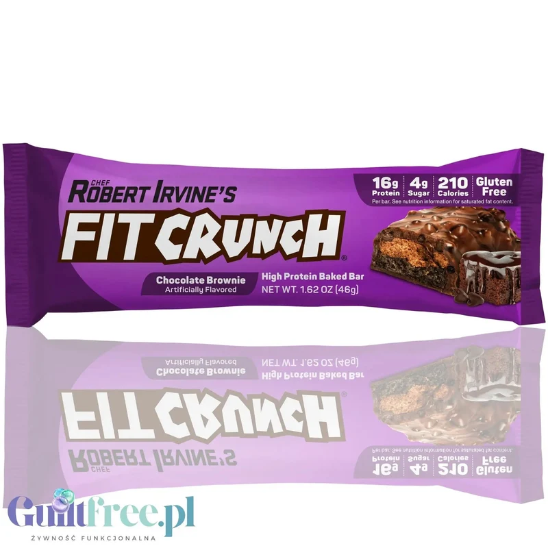 Fit Crunch Chocolate Brownie - wypiekany baton białkowy z WPI
