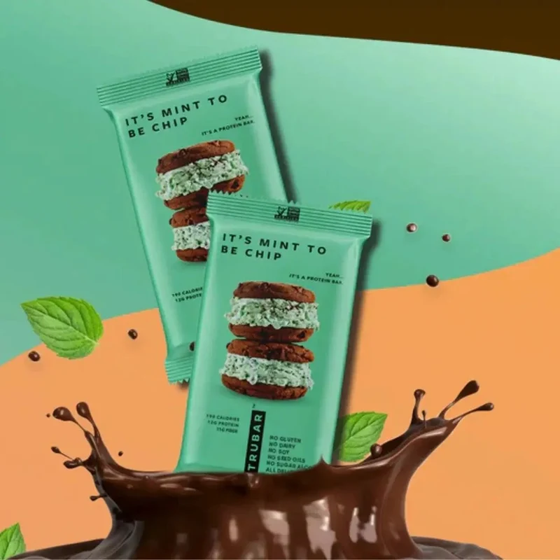 TRUBAR It's Mint to Be Chip - wegański baton proteinowy bez soi, glutenu i słodzików