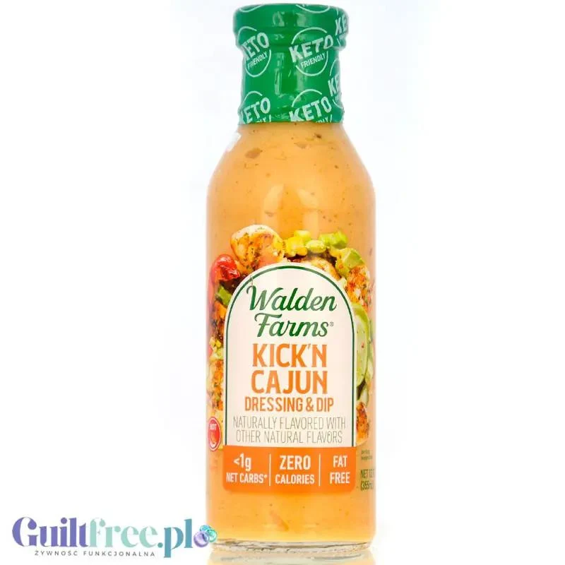 Walden Farms Kick'n Cajun USA - pikantny dressing zero bez sukralozy, smak serowo-paprykowy