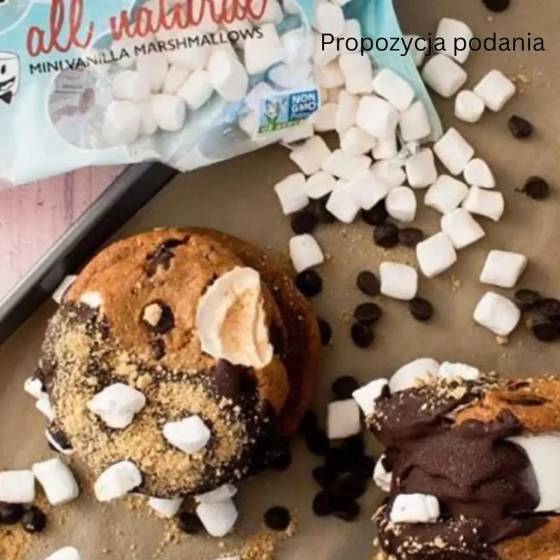 Dandies Vegan Mini Marshmallows Vanilla - wegańskie MINI pianki o smaku waniliowym, bez sztucznych barwników i aromatów