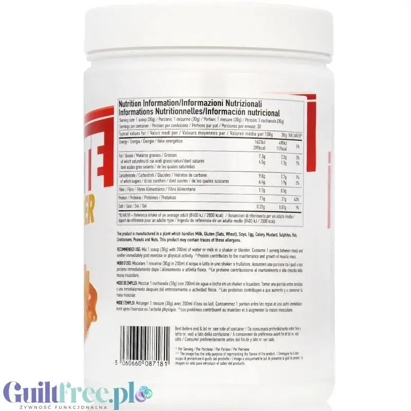 Per4m Egg White Protein Caramel Biscuit - odżywka białkowa z białek jaj albuminy, smak Ciasecztka Spekulos