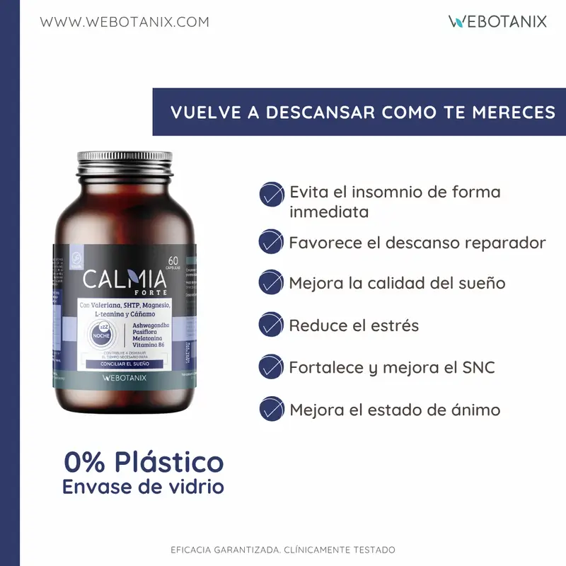 Webotanix Calmia Noche Forte, 60 capsules