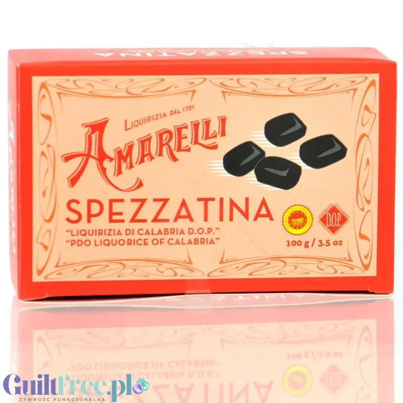 Amarelli Liquirizia Spezzatina Confetti 100g - kalabryjska lukrecja anyżkowa 100% bez cukru i słodzików