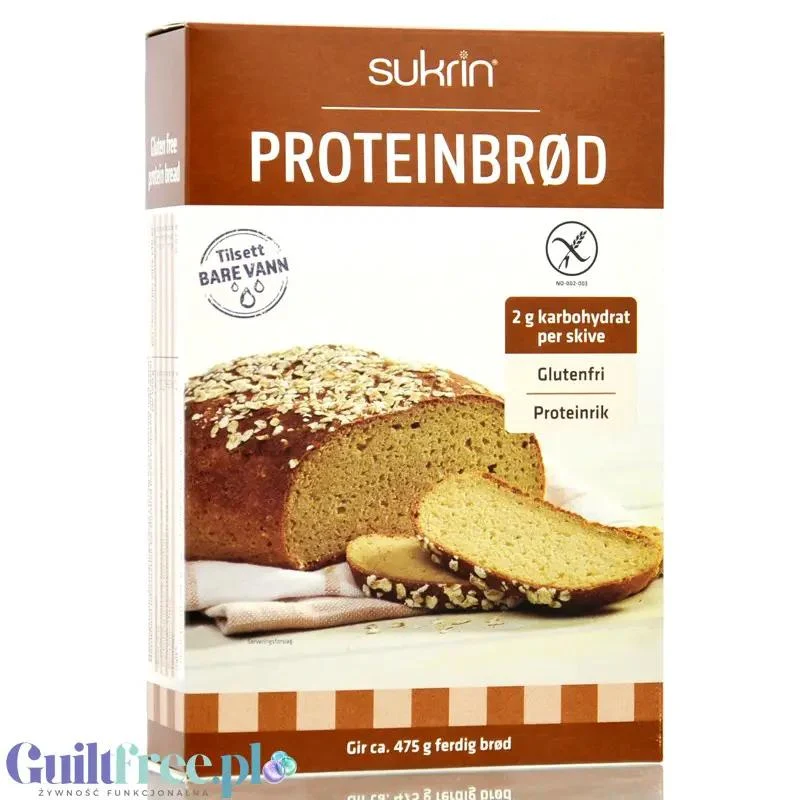Sukrin Protein Brot Mix - bezglutenowa mieszanka do wypieku chleba proteinowego