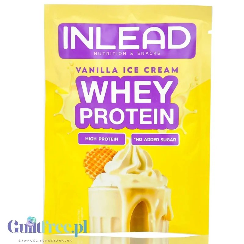Inlead Whey Protein Vanilla Ice Cream - waniliowa odżywka białkowa w saszetce WPC WPI