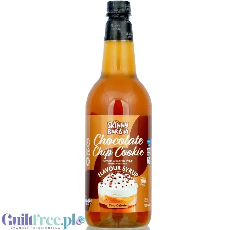 Skinny Food Barista Chocolate Chip Cookie 1L - syrop do kawy bez cukru o smaku ciasteczek z czekoladą