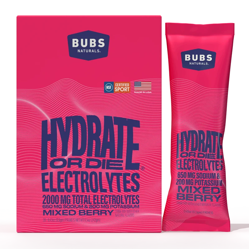 BUBS Naturals Hydrate or Die Electrolytes