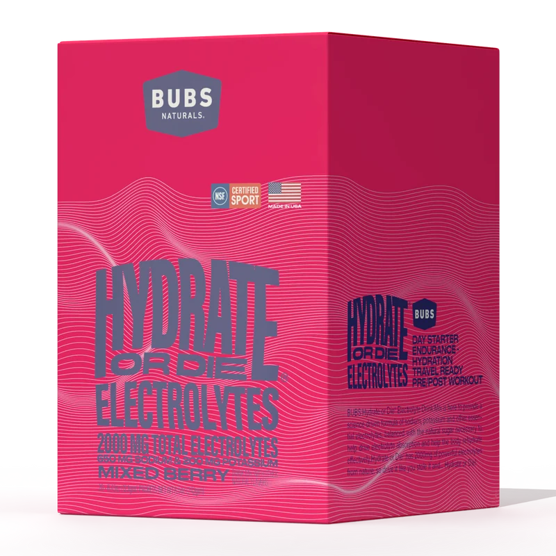 BUBS Naturals Hydrate or Die Electrolytes