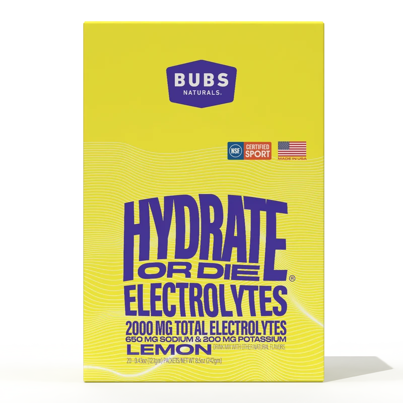 BUBS Naturals Hydrate or Die Electrolytes