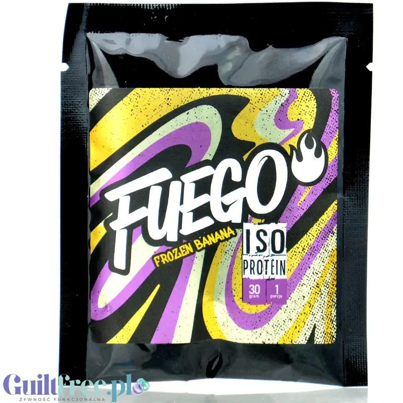 Fuego Iso Protein Frozen Banana 30g - izolat białek serwatkowych o smaku mrożonego banana