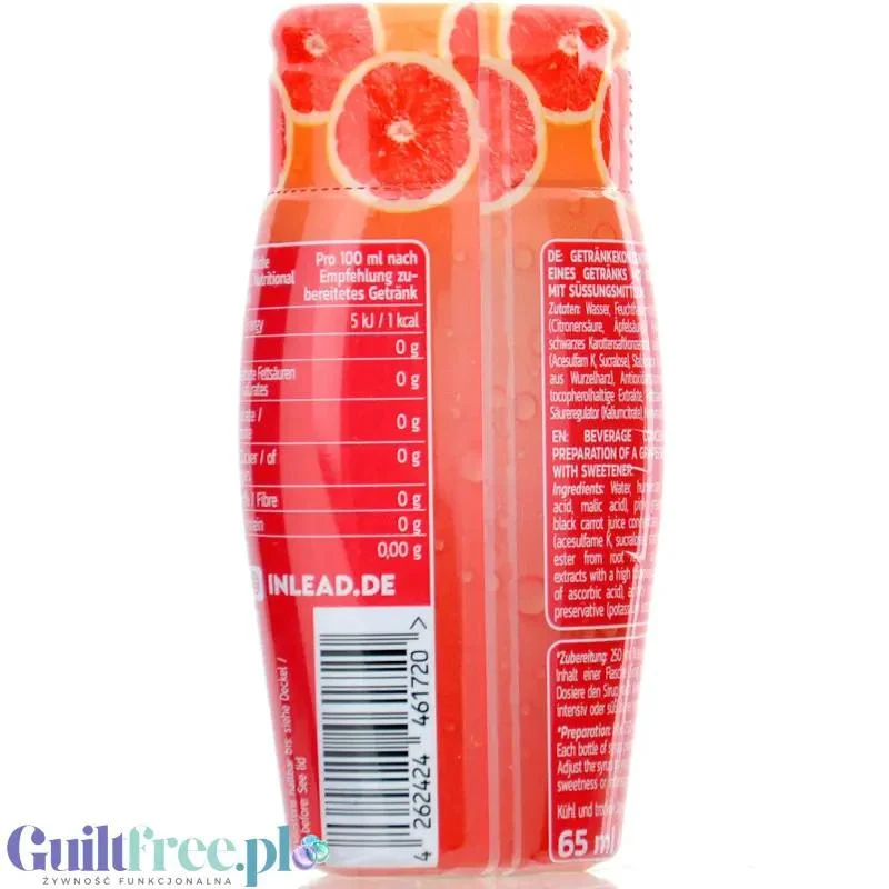 Inlead Squeeze Syrup Caribbean Grapefruit - skoncentrowany syrop do wody bez cukru i kalorii na 8L
