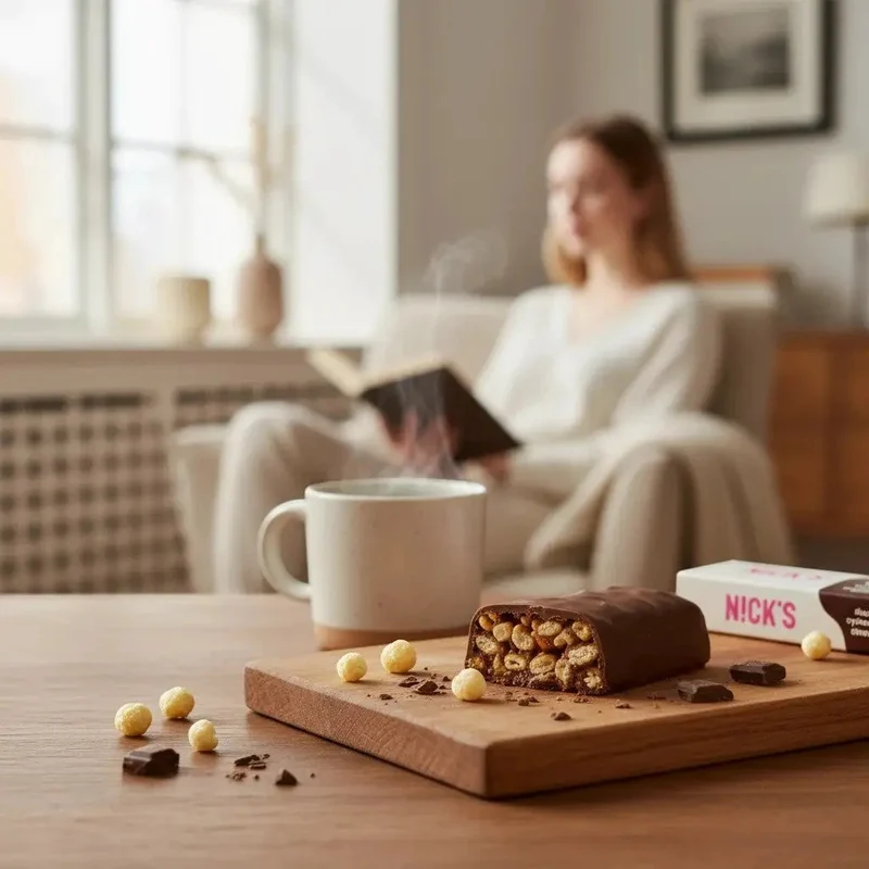 Nicks N!ck's Choco Crush - baton czekoladowy z solonymi chrupkami bez dodatku cukru 158kcal