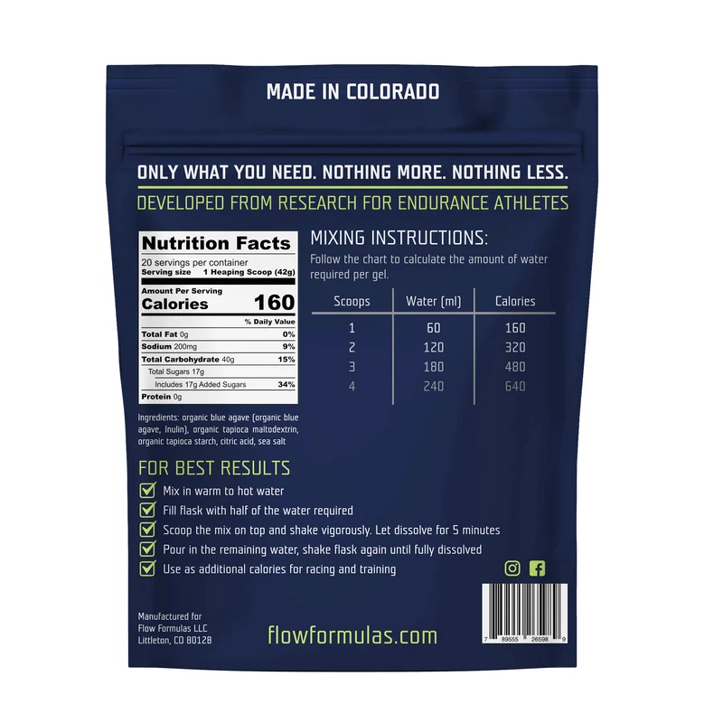 Flow Formulas Endurance Gel Mix