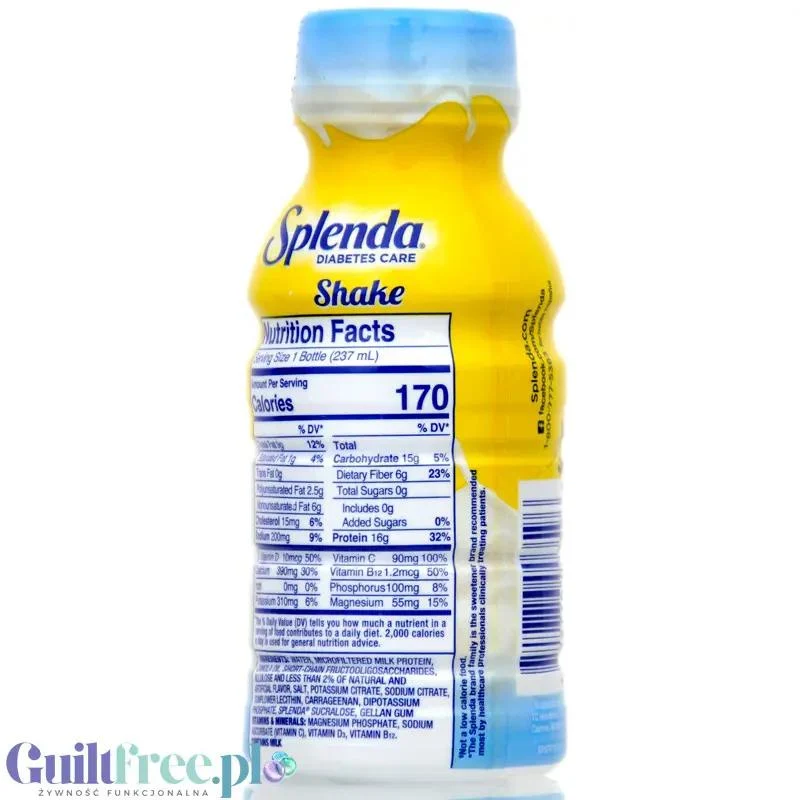 Splenda Shake French Vanilla - gotowy koktajl 16g białka w 170kcal, bez cukru