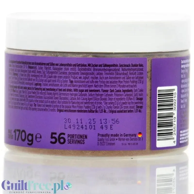 More Nutrition Chunky Flavor Dark Cookie Crumble 170g - aromat słodzący w proszku ciasteczkowy z czekoladą