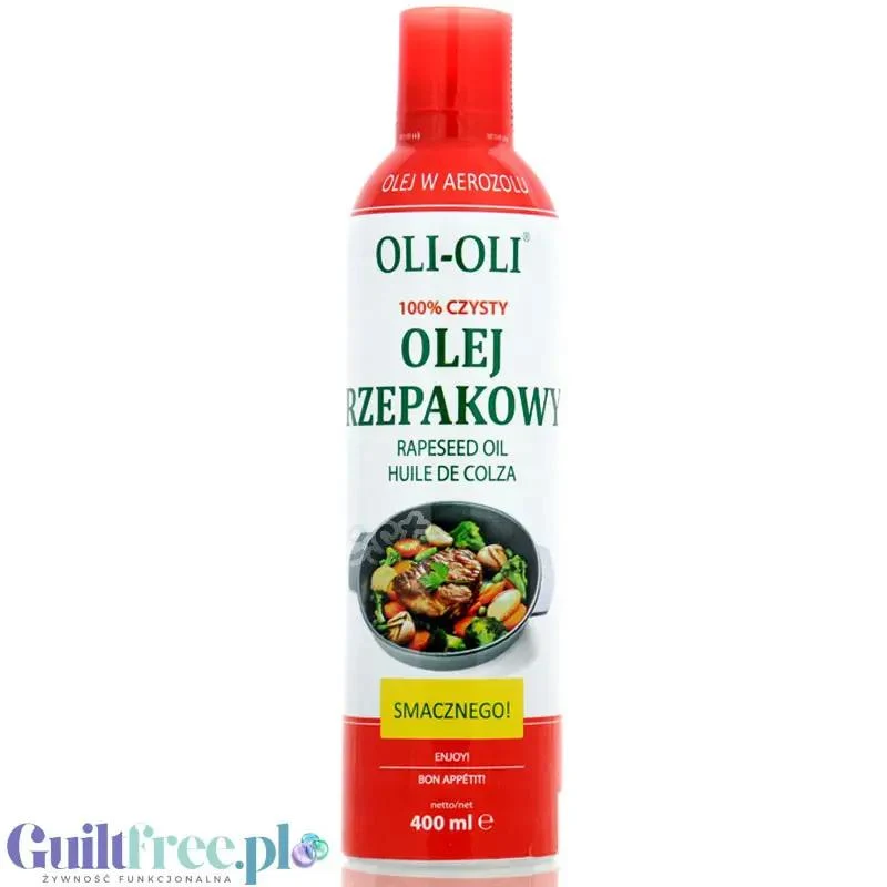 OLI-OLI, 100% Czysty Olej Rzepakowy w sprayu 400 ml