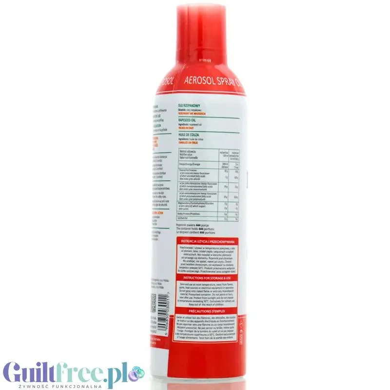 OLI-OLI, 100% Czysty Olej Rzepakowy w sprayu 400 ml