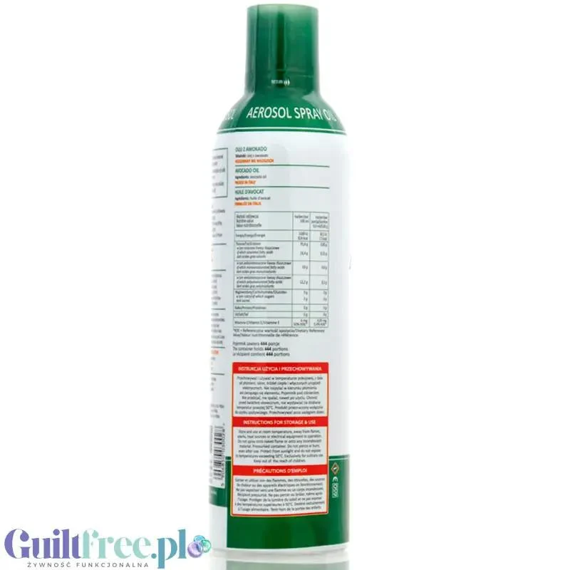 OLI-OLI, 100% Czysty Olej z Awokado w sprayu 400ml