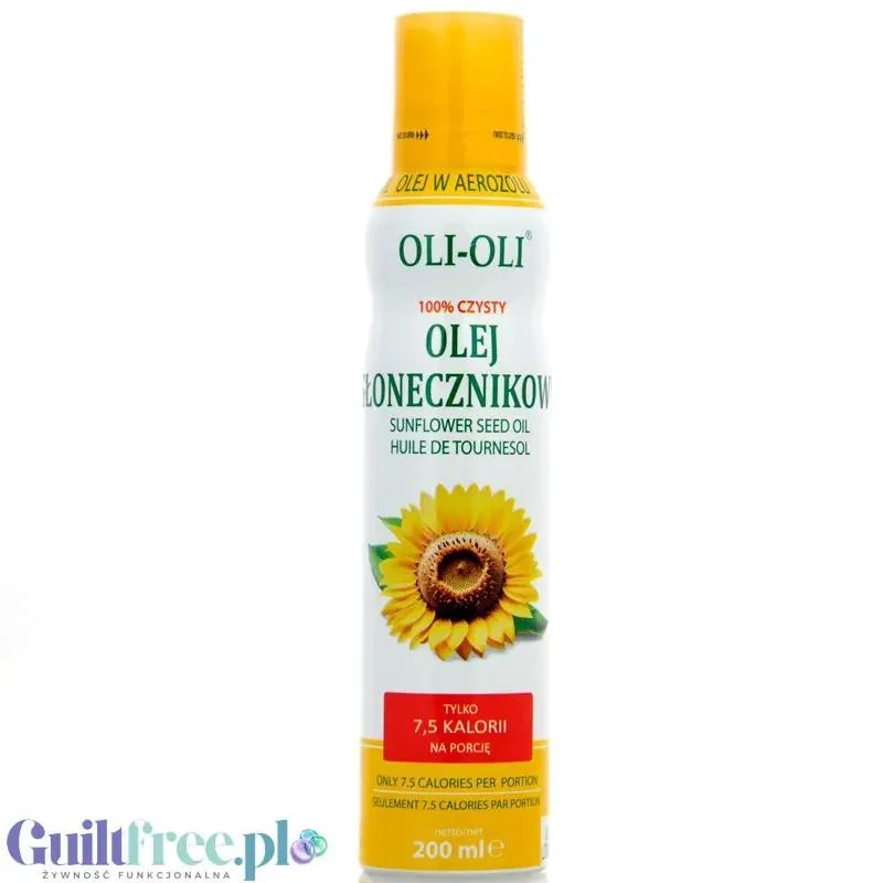 OLI-OLI, 100% Czysty Olej Słonecznikowy w sprayu 200ml