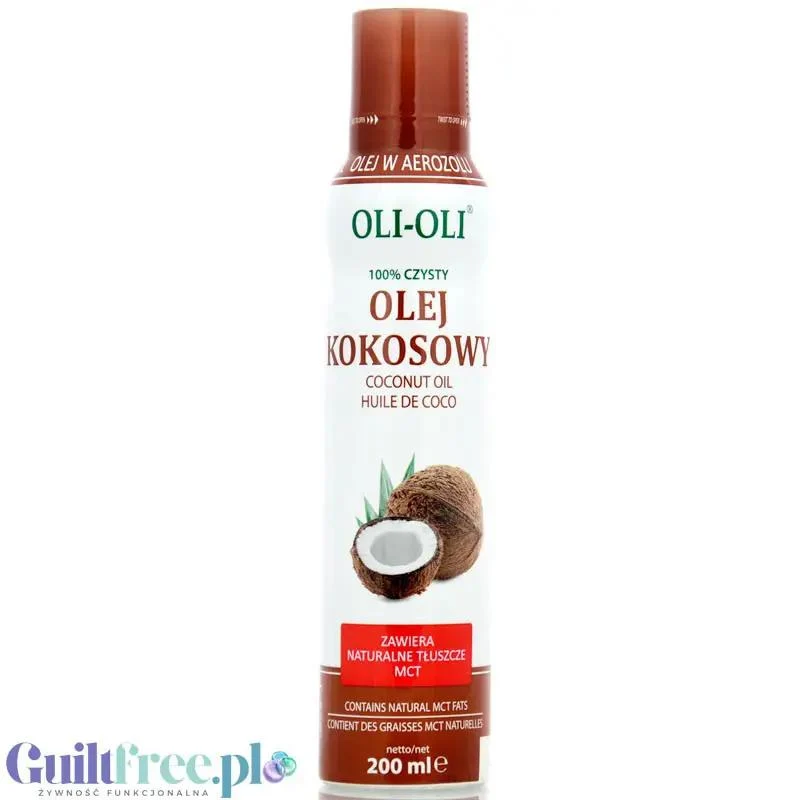 OLI-OLI, 100% Czysty Olej Kokosowy w sprayu 200ml