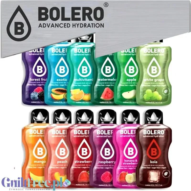 Bolero Sticks Drink Mix Smaków 12 saszetek, każda inna, najlepsze smaki