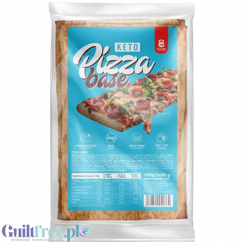 Cheat Meal Keto Pizza Base - gotowy keto spód do pizzy niskowęglowodanowej